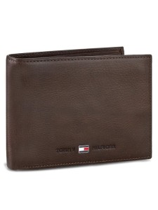 Tommy Hilfiger Portfel Johnson Cc Flap And Coin Pocket AM0AM00660/82566 Brązowy