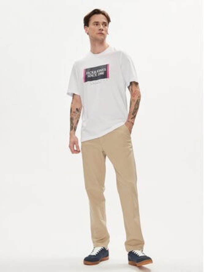 Jack & Jones T-Shirt Lafayette 12252681 Biały Standard Fit