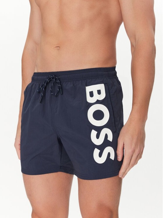 BOSS Szorty kąpielowe Octopus 50514502 Granatowy Regular Fit