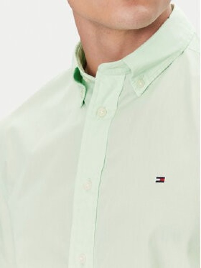 Tommy Hilfiger Koszula MW0MW37584 Zielony Regular Fit
