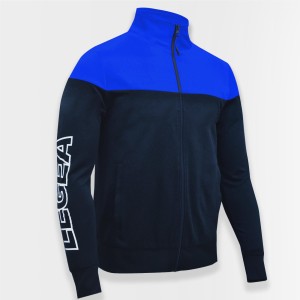 Kurtka sportowa Oversize z zamkiem ONTARIO czarna-niebieska