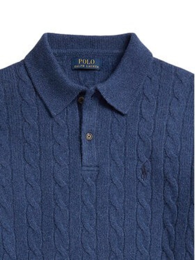 Polo Ralph Lauren Sweter 710974165003 Granatowy Regular Fit