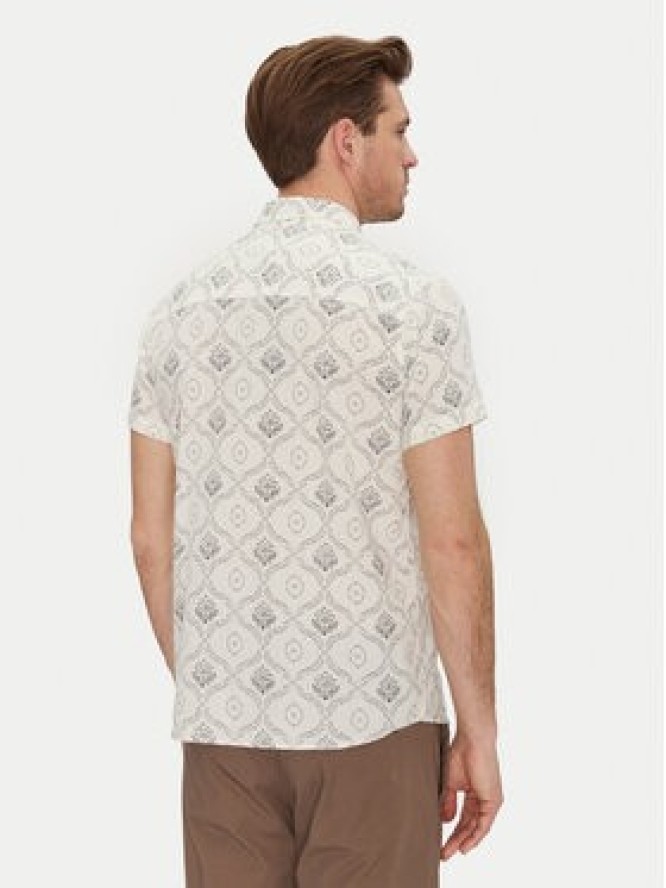 INDICODE Koszula Haiko 20-529 Beżowy Slim Fit