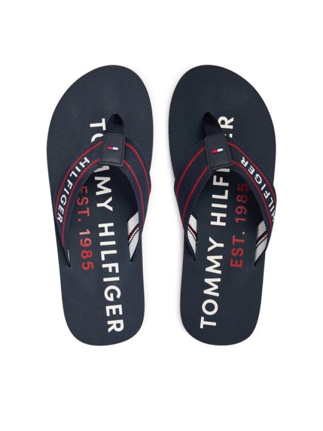 Tommy Hilfiger Japonki Sporty Hilfiger Beach Sandal FM0FM05805 Granatowy