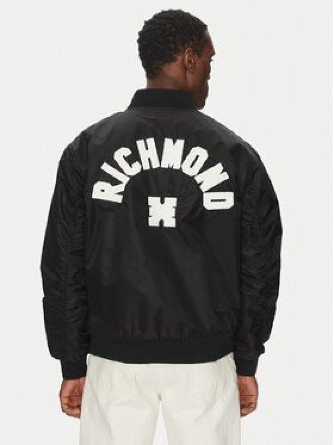 Richmond X Kurtka bomber UMP25070GB Czarny Regular Fit