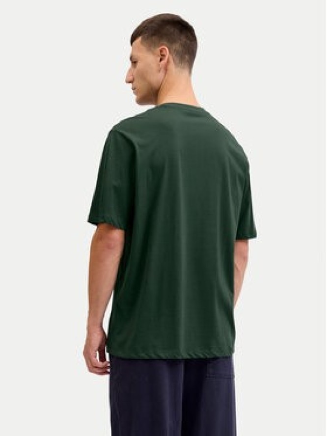 Jack & Jones T-Shirt Holiday Cartoon 12287550 Zielony Relaxed Fit