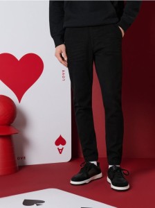 Jeansy jogger - czarny