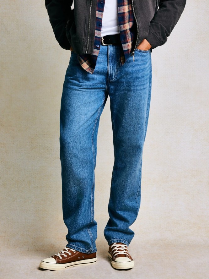 Jeansy męskie loose niebieskie Zack 324