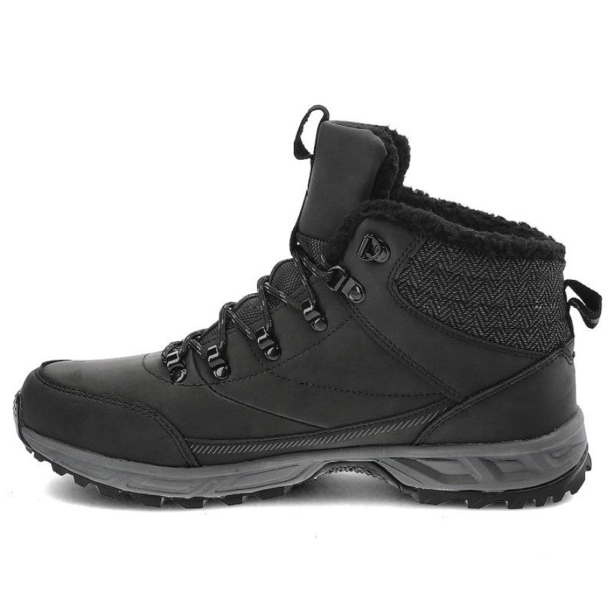 Czarne Trekkingi Cross Jeans Ocieplane Buty Męskie