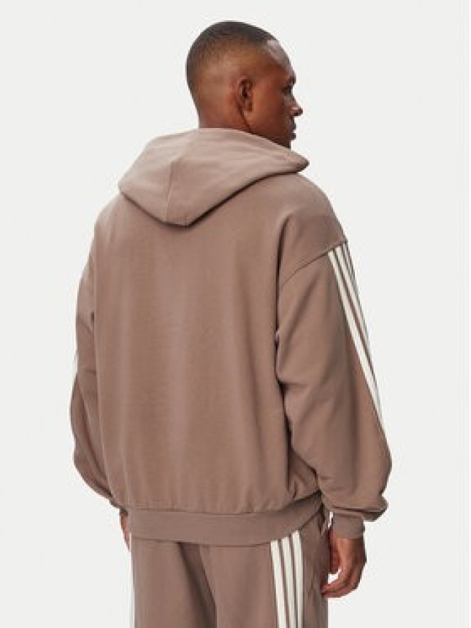 adidas Bluza Kit 3-Stripes Hoodie KW2406 Beżowy Regular Fit