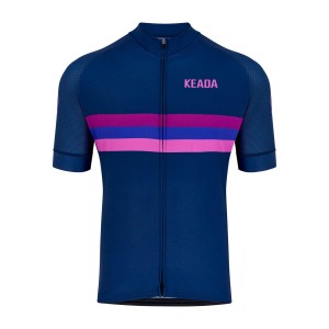 Męska koszulka rowerowa z krótkim rękawem - Sunset