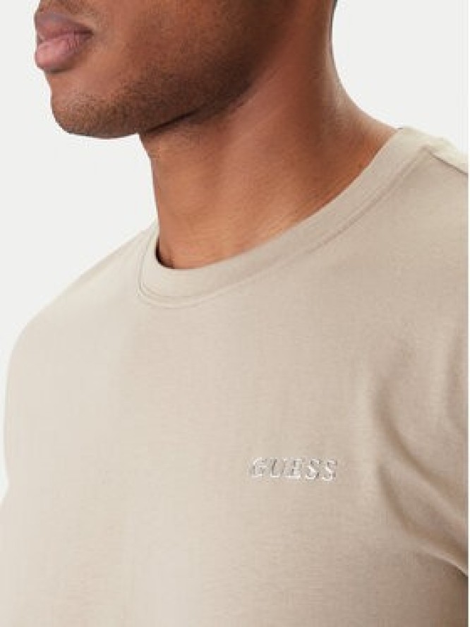 Guess T-Shirt Z6RI17 I3Z14 Beżowy Regular Fit