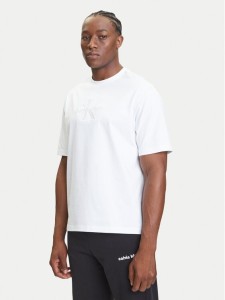 Calvin Klein Jeans T-Shirt Hero Monologo LV04RB295G Biały Relaxed Fit