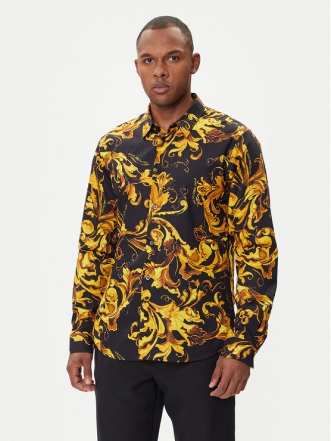 Versace Jeans Couture Koszula 79GAL2S0 NS698 Czarny Regular Fit