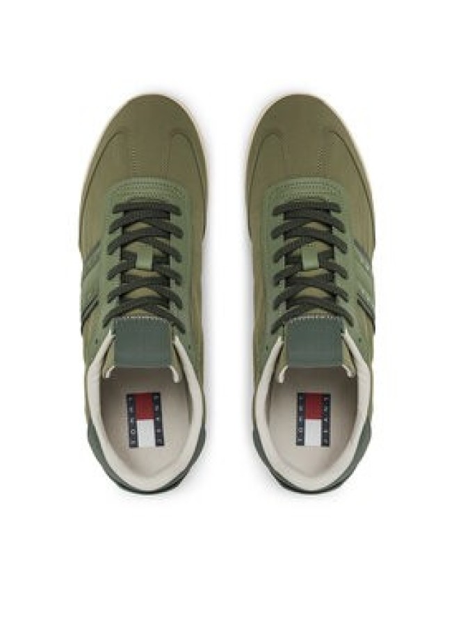 Tommy Jeans Sneakersy Tjm Runner Cleated Mix Mat. EM0EM01598 Zielony