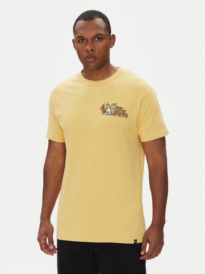 DC Shoes T-Shirt ADYZT05460 Żółty Regular Fit