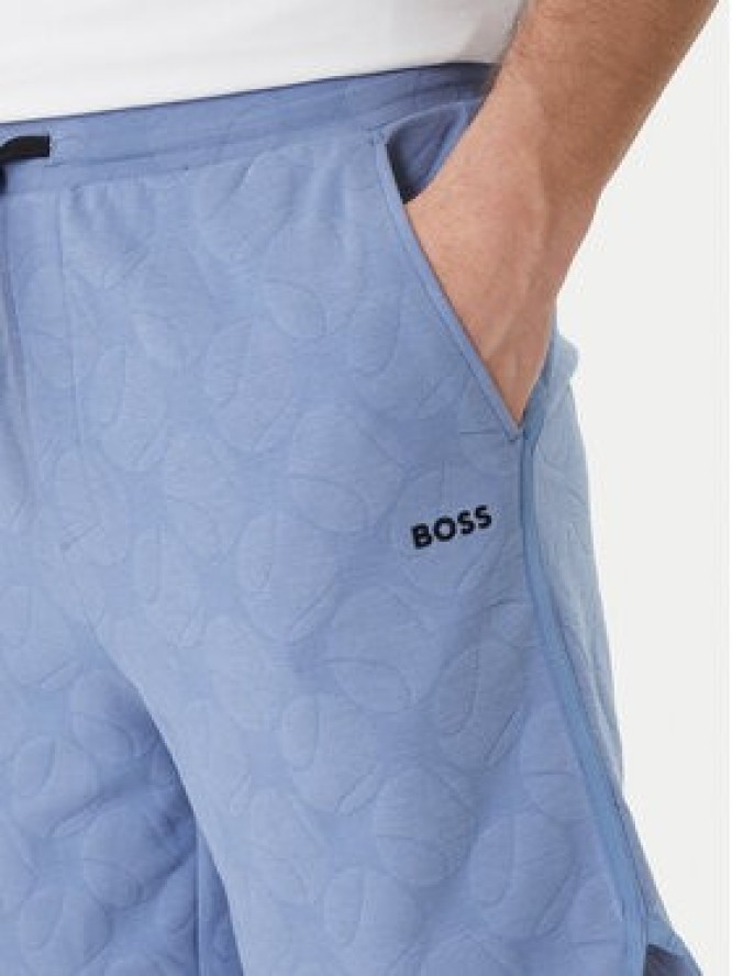 BOSS Szorty sportowe Member 50558883 Błękitny Relaxed Fit
