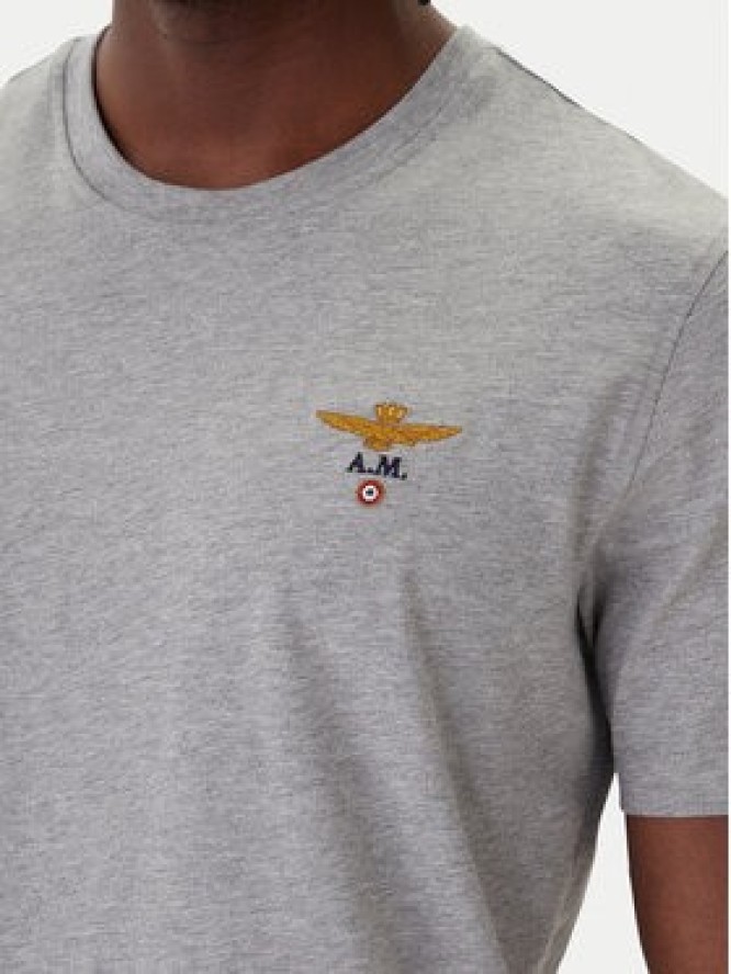 Aeronautica Militare T-Shirt 261TS1580UJ00372 Szary Regular Fit