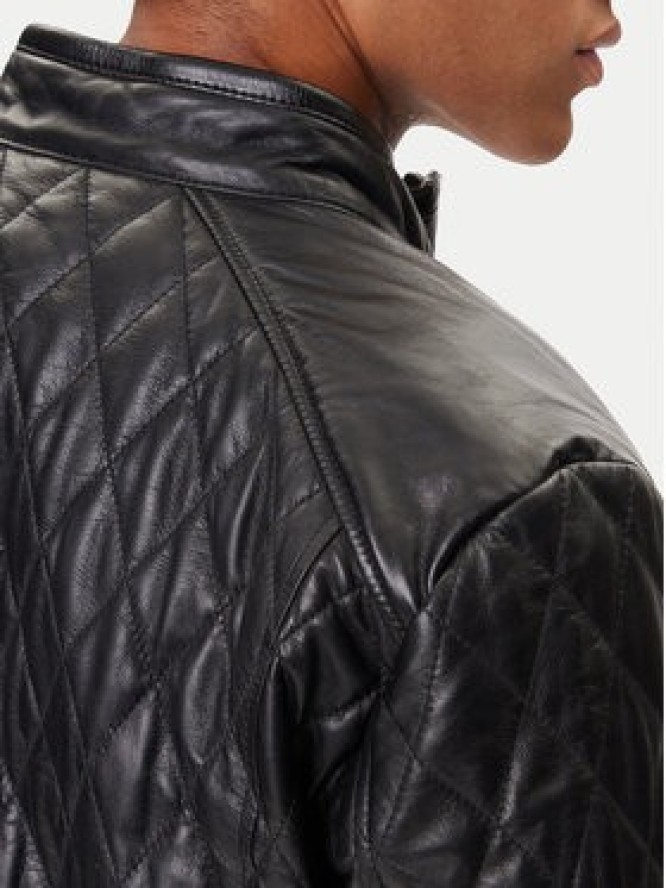 JOOP! Kurtka skórzana 17 Boys 1500150 80000851 Czarny Regular Fit