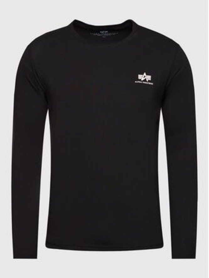 Alpha Industries Longsleeve Basic Small Logo 198517 Czarny Regular Fit
