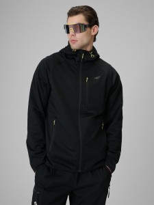 4F Kurtka softshell wiatroodporna membrana 5000 męska - czarna XL