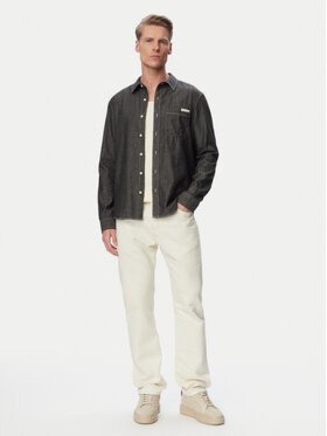 Calvin Klein Jeans Koszula jeansowa LV04RG115G Czarny Regular Fit