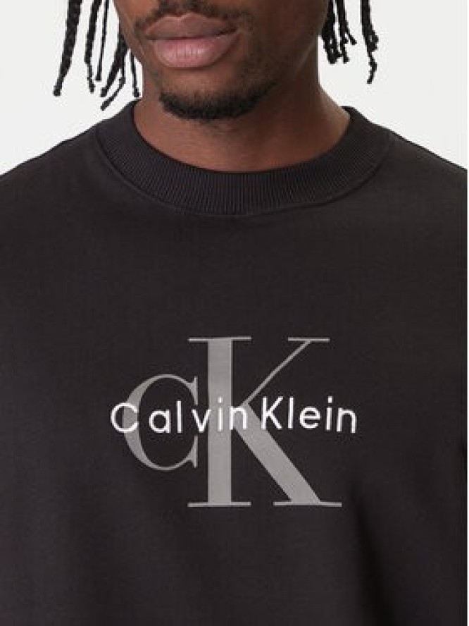 Calvin Klein Jeans Bluza LV04RD242G Czarny Regular Fit