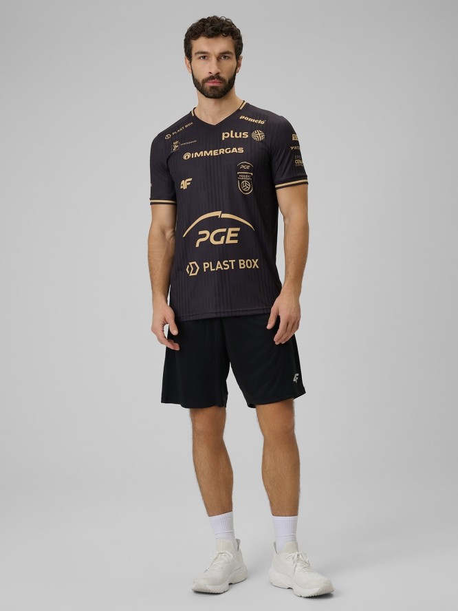4F Koszulka meczowa replika wyjazdowa z sezonu 2025/26 męska 4F x Projekt Warszawa - czarna XL