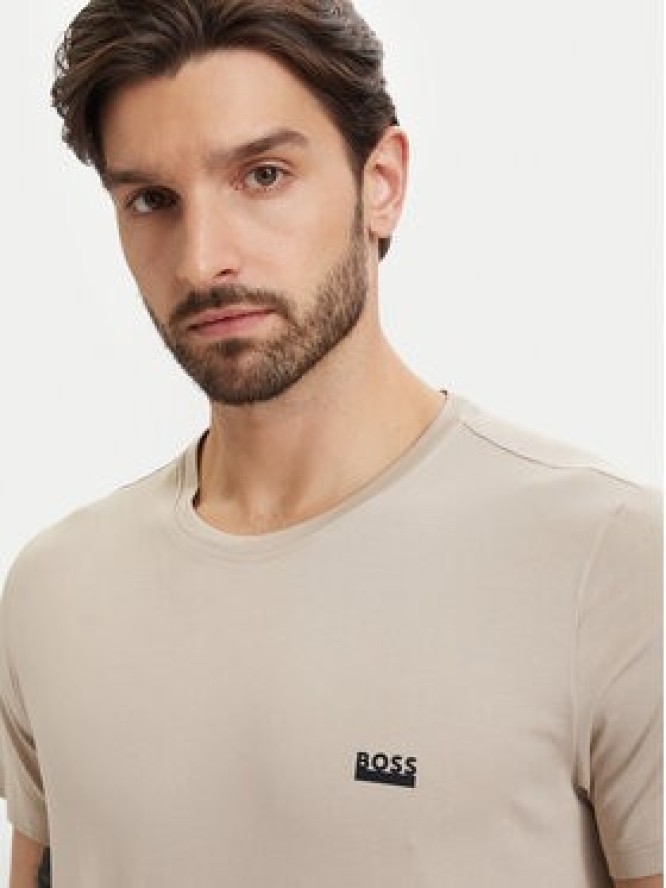 BOSS T-Shirt 50531401 Beżowy jasny Regular Fit