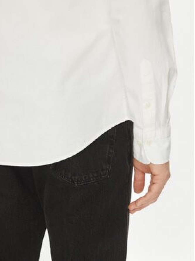 Gant Koszula Slim Oxford Stretch 3230115 Biały Slim Fit