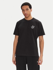 adidas T-Shirt Made by Nelson JN7030 Czarny Loose Fit
