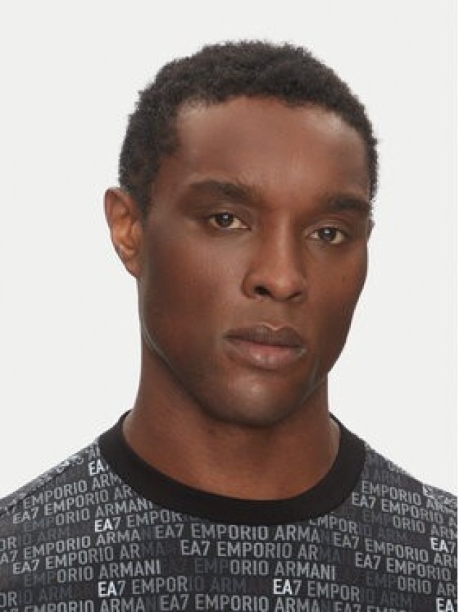 EA7 Emporio Armani T-Shirt 7M000208 AF12874 UC001 Czarny Regular Fit