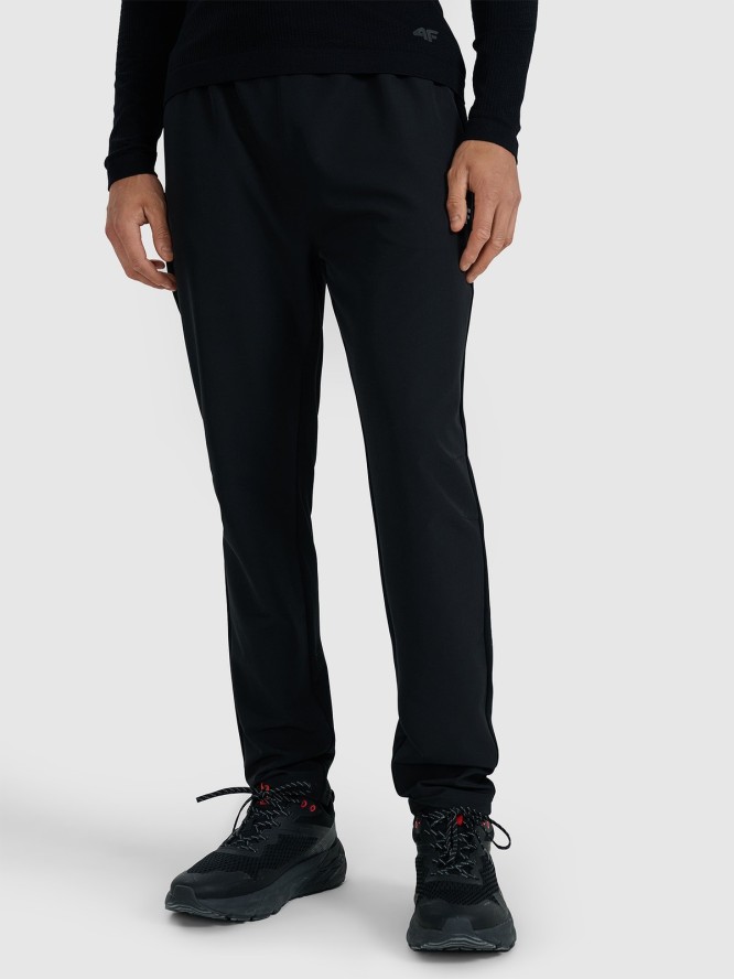 4F Spodnie do biegania w terenie męskie - czarne XL