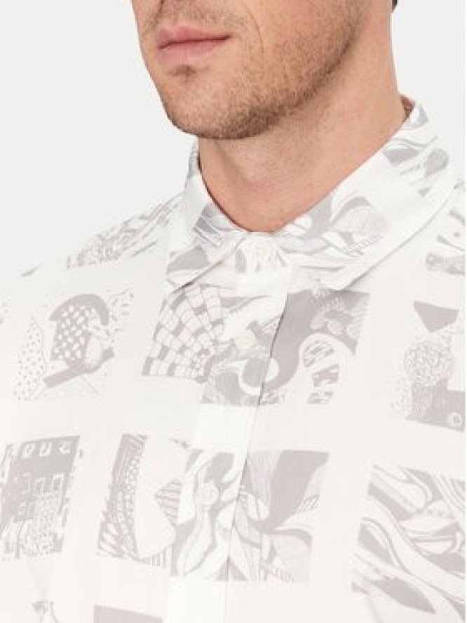 Resteröds Koszula Bron 10251 7411 Biały Regular Fit