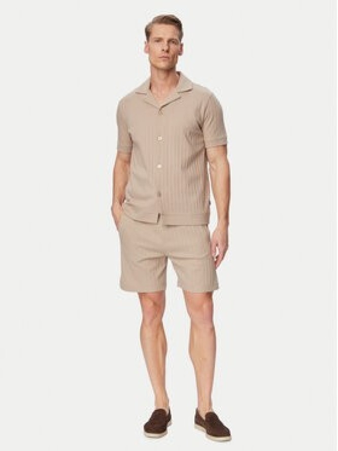 JOOP! Szorty materiałowe Juanito 30104273 Brązowy Regular Fit