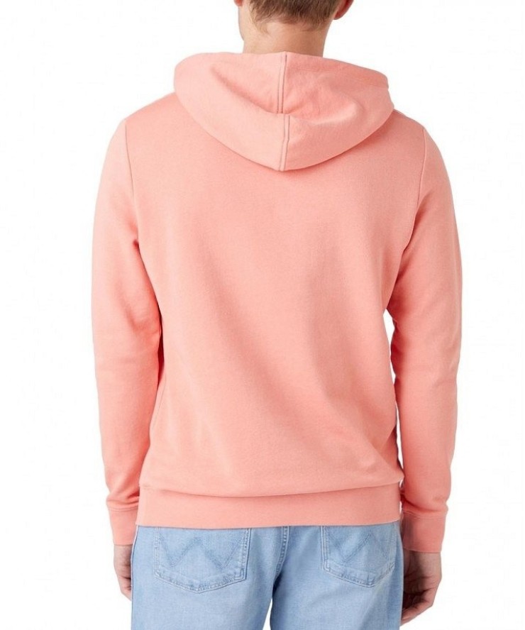 WRANGLER RAINBOW HOODIE MĘSKA BLUZA Z KAPTUREM LOGO SPICED CORAL W6H8HAX6Y 112146206