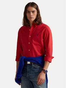 Polo Ralph Lauren Koszula 710804257061 Czerwony Slim Fit