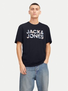 Jack & Jones T-Shirt Bryan 12268127 Granatowy Relaxed Fit