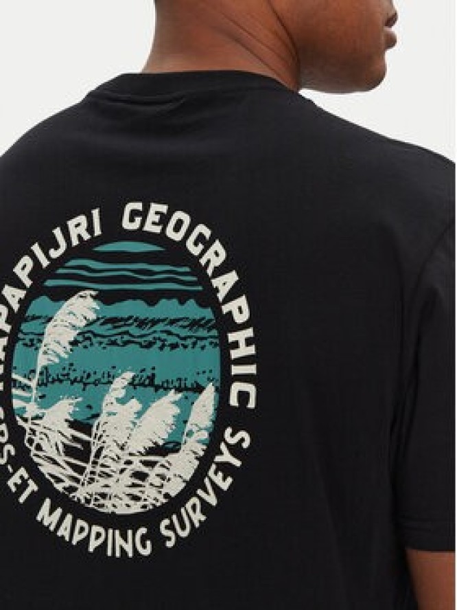 Napapijri T-Shirt S-Vignoni NP0A4ILX Czarny Regular Fit