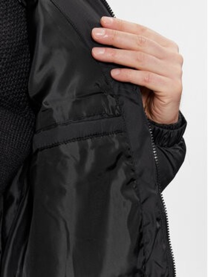 Brave Soul Kurtka zimowa MJK-DAVISLONGBLK Czarny Regular Fit