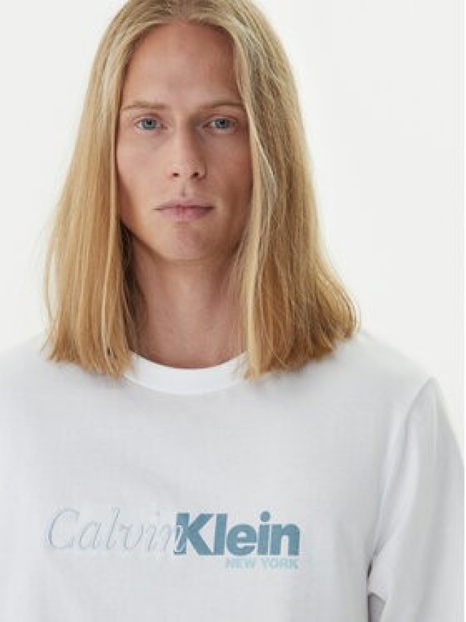 Calvin Klein T-Shirt LV04RD822G Biały Regular Fit
