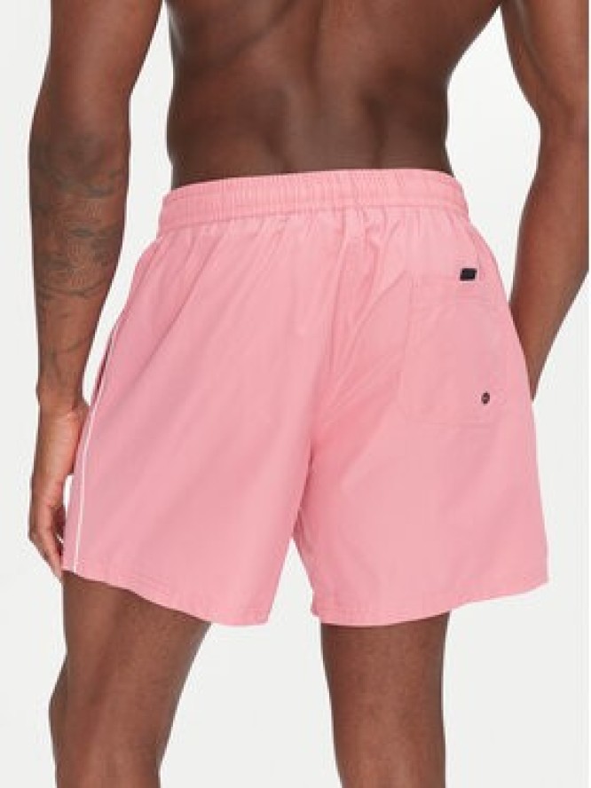 Pepe Jeans Szorty kąpielowe Logo PMB10419 Różowy Regular Fit