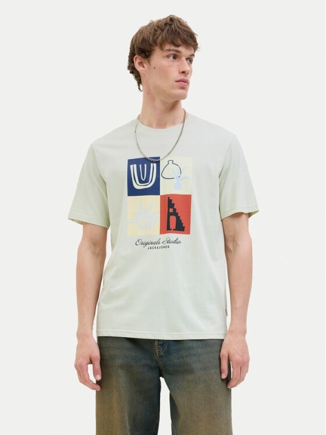 Jack & Jones T-Shirt Canggu 12277220 Zielony Regular Fit