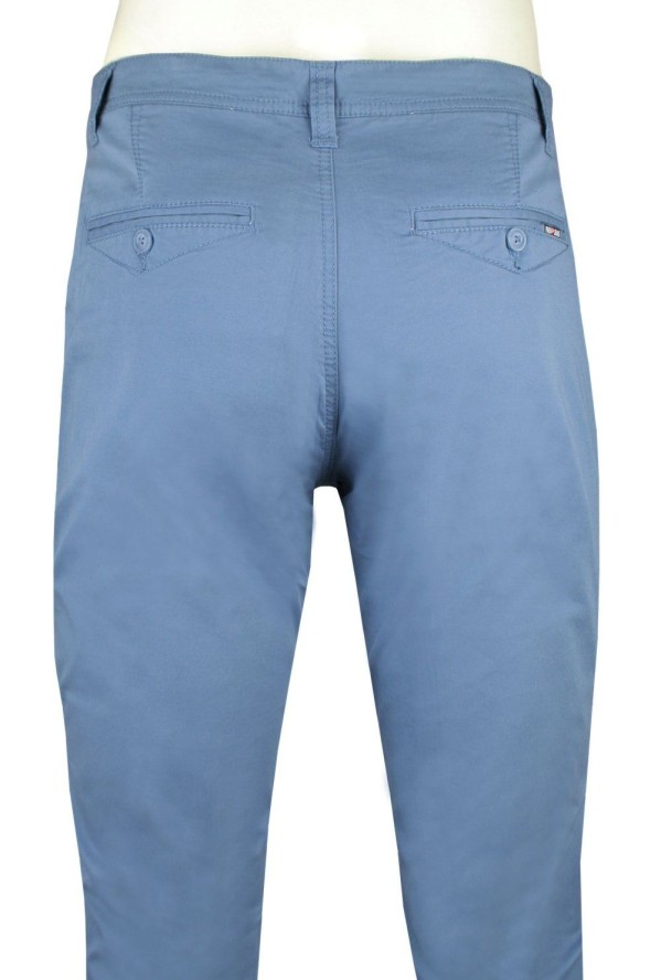 Wiosenno-Letnie, Bawełniane Spodnie (Chinos) - Pako Jeans - Niebieskie