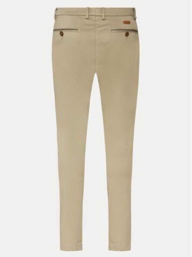 Bugatti Spodnie materiałowe 4220 16224 Beżowy Slim Fit