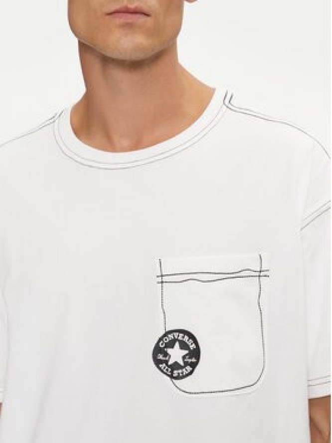 Converse T-Shirt Sketch 10027256-A04 Biały Standard Fit