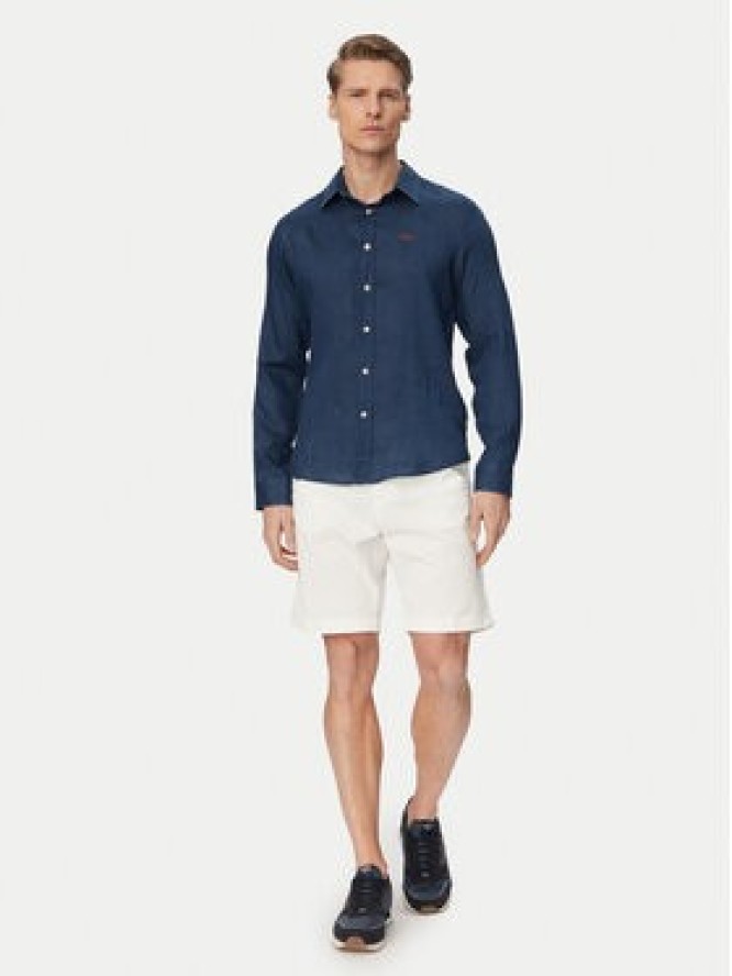 Aeronautica Militare Koszula 261CA1321UCT03089 Niebieski Regular Fit