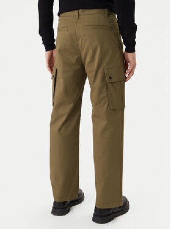 HUGO Spodnie materiałowe Craysen 50553180 Zielony Straight Fit