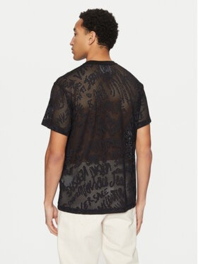 Versace Jeans Couture T-Shirt 78GAH6R0 Czarny Regular Fit