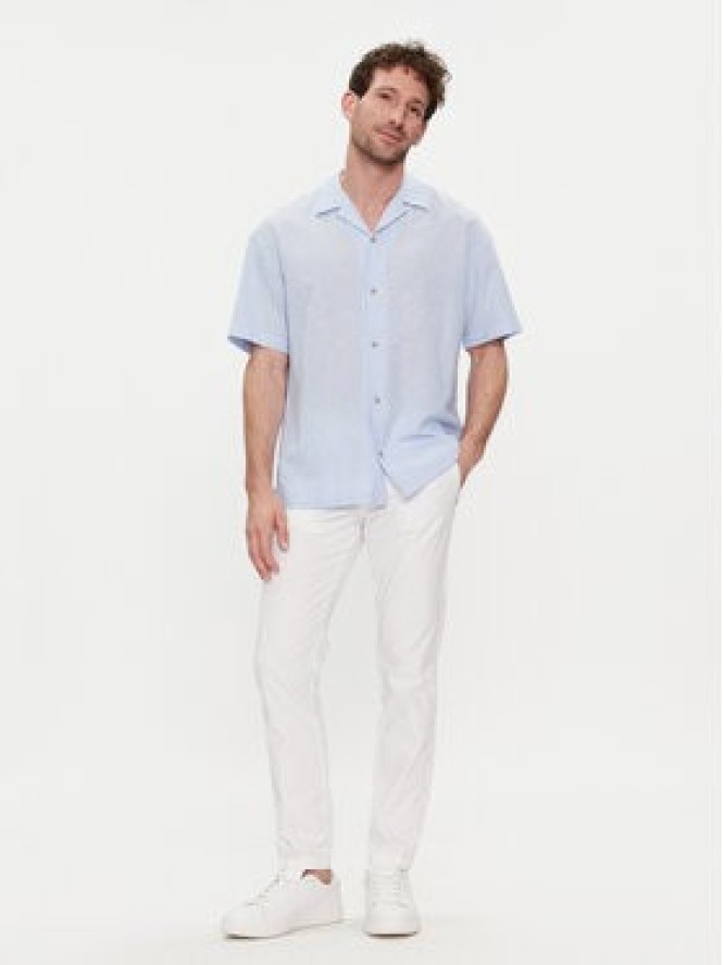 Jack & Jones Koszula Summer 12248382 Niebieski Relaxed Fit